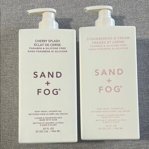 Sand&Fog 946L body wash set, cherry splash & strawberries & cream